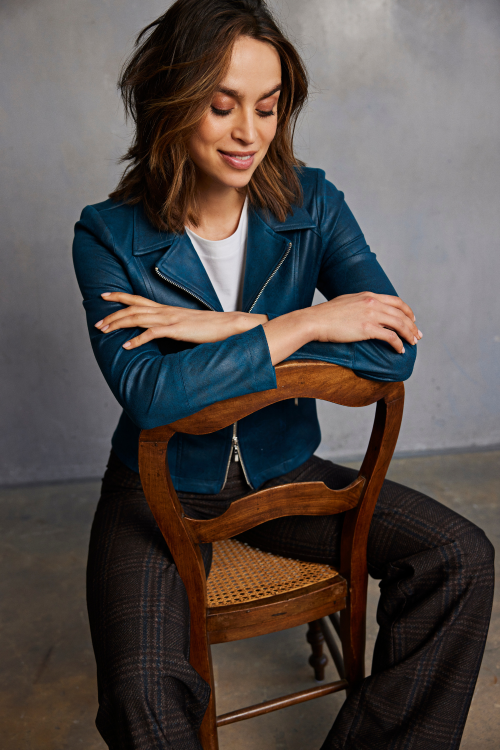 7288 - ZIPPER BIKER - Ocean