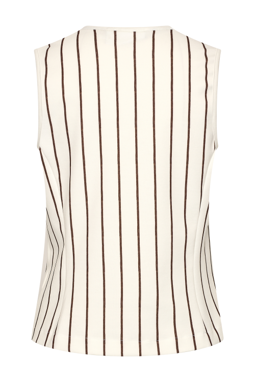 7770 - GILET GILA LANO STREEP - Choco