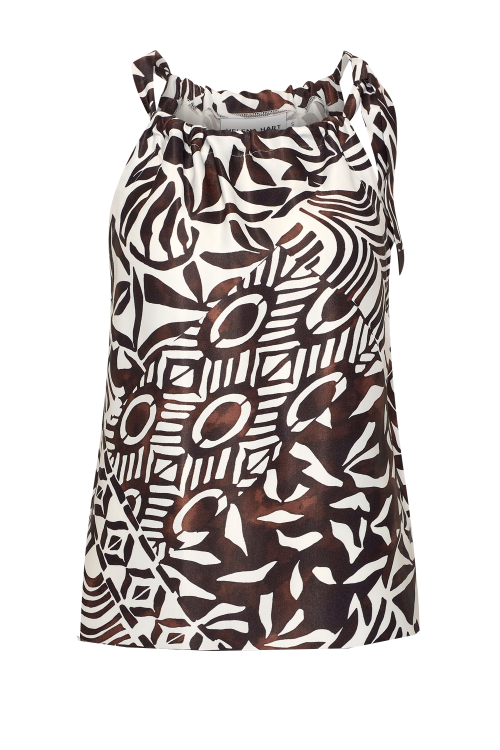 7756 - TOP HALTER VINTY - Etnic - Choco