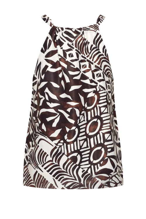 7756 - TOP HALTER VINTY - Etnic - Choco