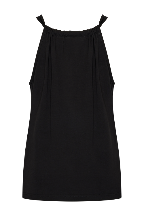 7757 - TOP HALTER SOFT - Zwart