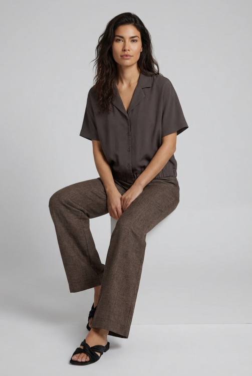 7754 - BLOUSE FIE SPARKLE - Havanna