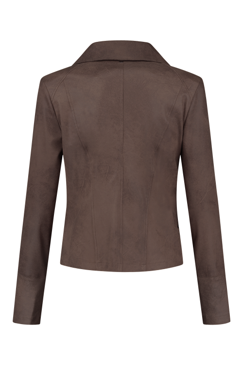 7288 - ZIPPER BIKER - Choco