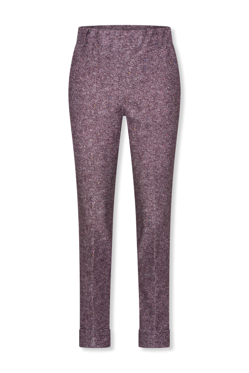 7815 - BROEK ZIGGY LANO LUREX - Donegal Tweet Burgundy