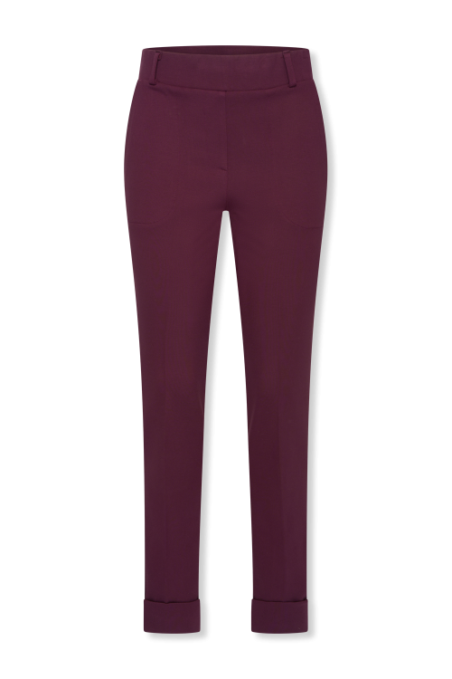 7813 - BROEK ZIGGY LANO UNI  - Burgundy