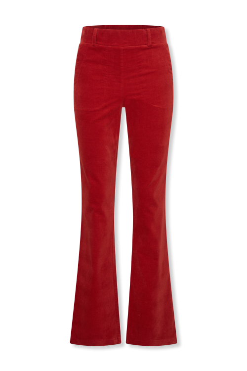 7559 - BROEK FLAIR VELVET - Burned