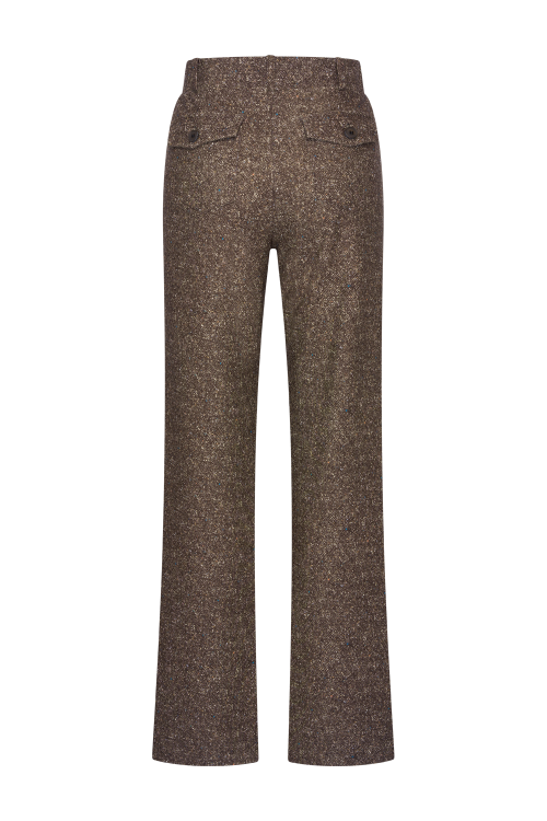 7803 - BROEK NOVA LANO LUREX - Donegal Tweed Choco