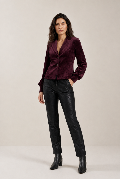 7827 - BROEK DANCE BIKER  - Zwart