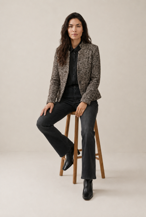 7830 - BLAZER NOOR ENNO  - Choco Melé