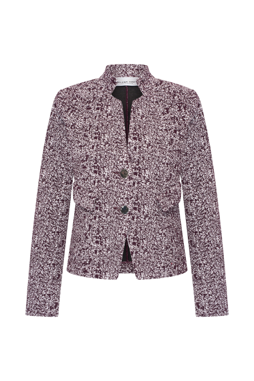 7830 - BLAZER NOOR ENNO  - Burgundy Melé