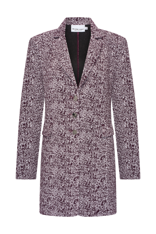 7831  - BLAZER TUXY ENNO  - Burgundy Melé