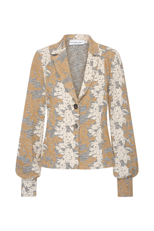 7837 - BLAZER LORA FLEUR  - Fleur Camel