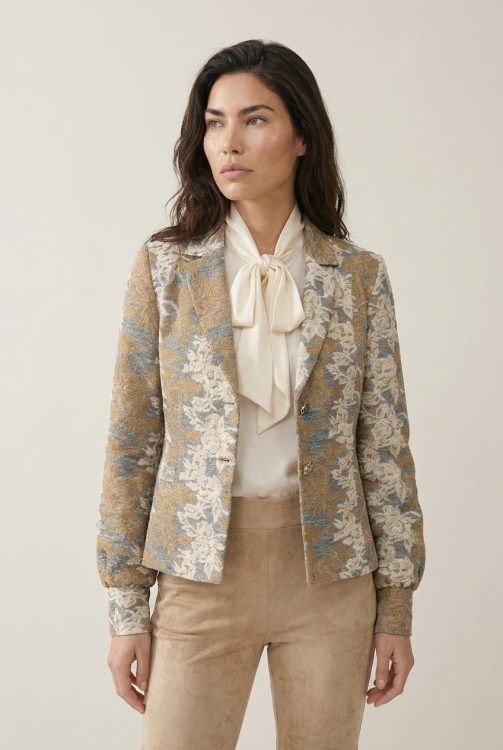 7837 - BLAZER LORA FLEUR  - Fleur Camel