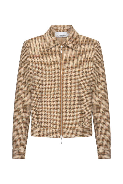 7843 - JACKET EMMY LANO LUREX RUIT - Higgens Ruit Sand