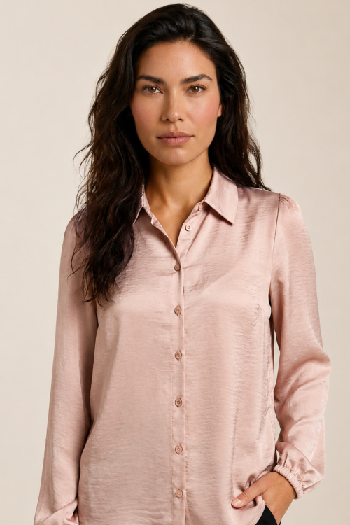 7678 - BLOUSE FARA - Pink Frost