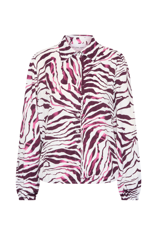 7887 - BLOUSE FARAH PRINT - Pet Burgundy