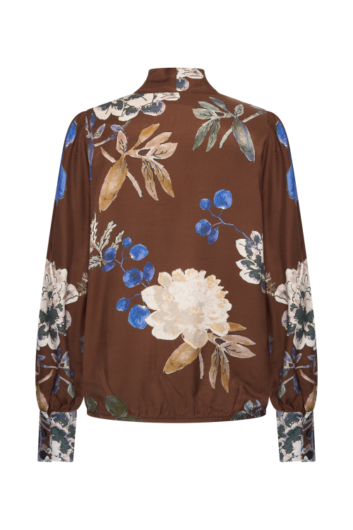 7881 - BLOUSE JESSE PRINT  - Woods Choco