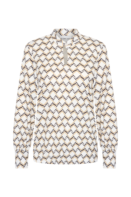 7884 - TOP JUSTIN PRINT - Verso Ecru