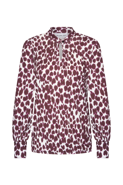 7884 - TOP JUSTIN PRINT - Tabby Burgundy