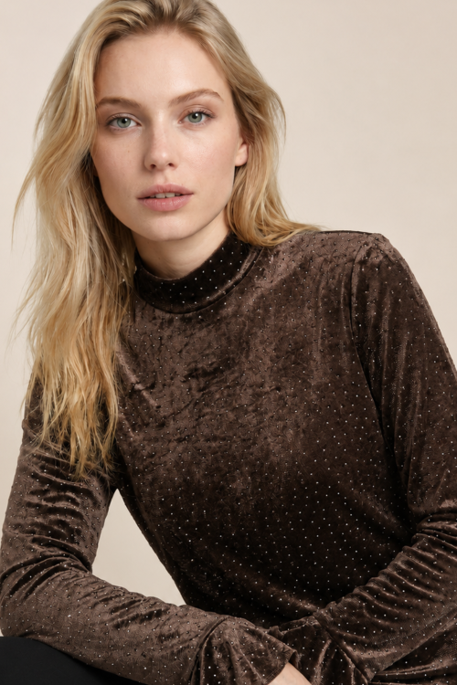 7885 - PULL PAILLET - Choco