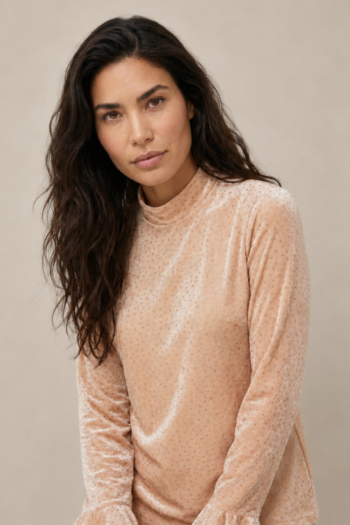 7885 - PULL PAILLET - Nude