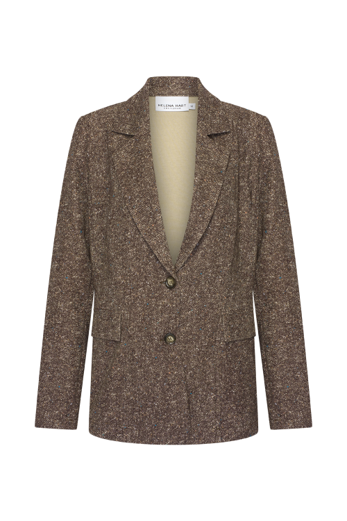 7839 - BLAZER NICK LANO LUREX - Donegal Tweed Choco
