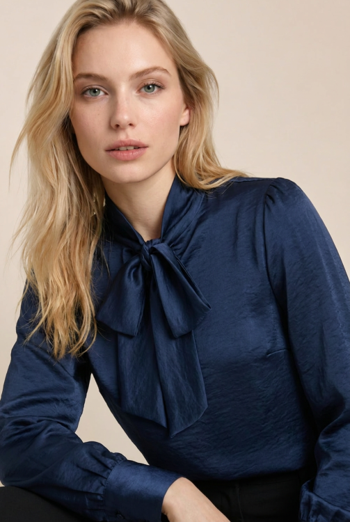 7880 - BLOUSE JESSE UNI - Marine