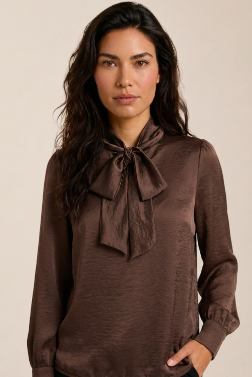 7880 - BLOUSE JESSE UNI - Choco