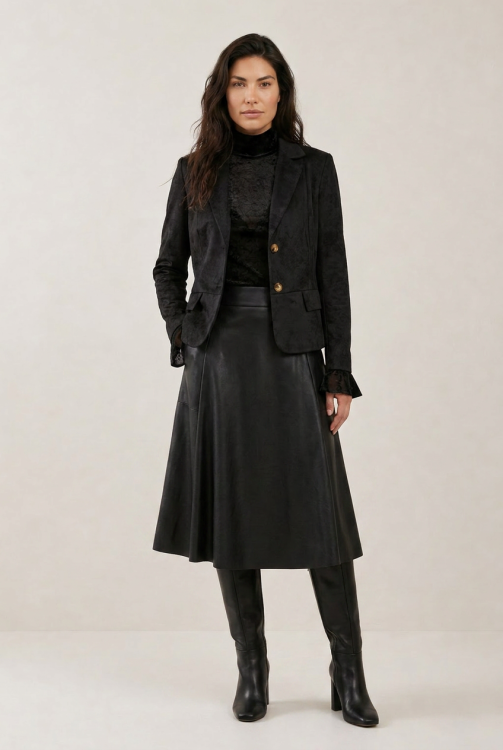 7898 - ROK PRIS BIKER - Zwart