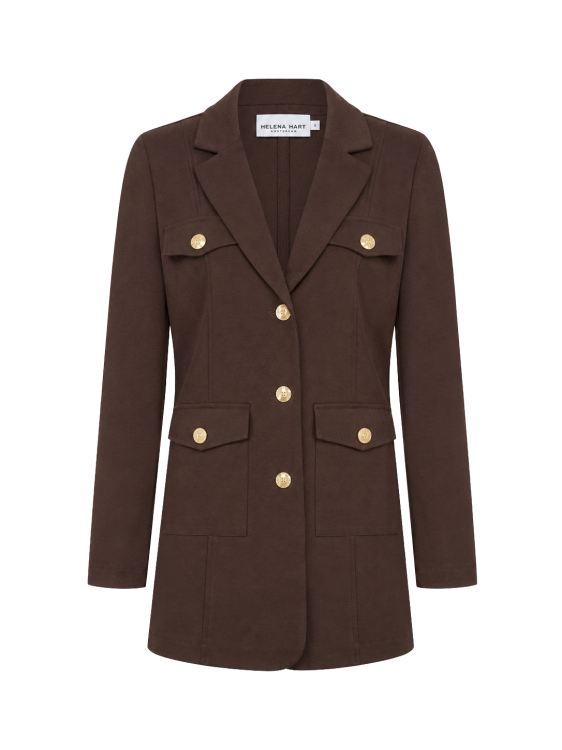7836 - BLAZER MARA LANO UNI  - Choco