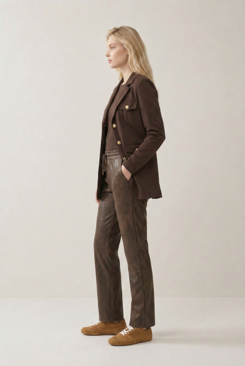 7836 - BLAZER MARA LANO UNI  - Choco