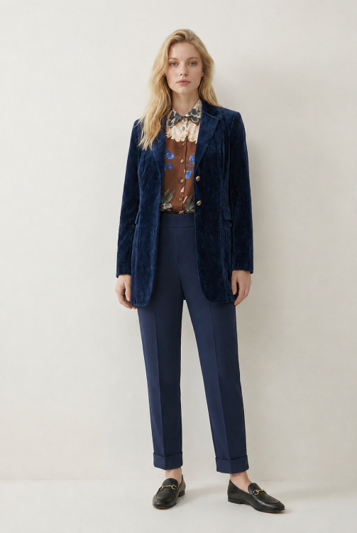 7813 - BROEK ZIGGY LANO UNI  - Marine