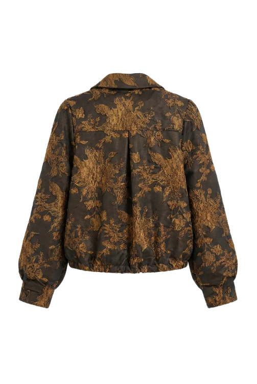 7965 - BLOUSON REXIE DAMAST - Cognac