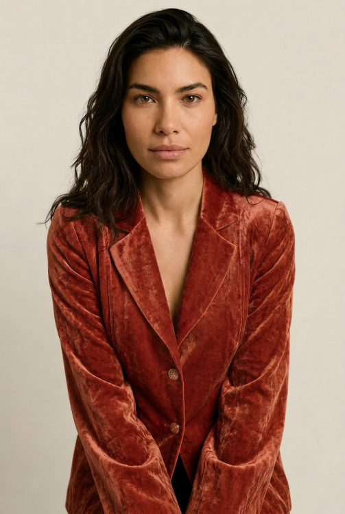 7870 - BLAZER LORA VELOUR - Burned