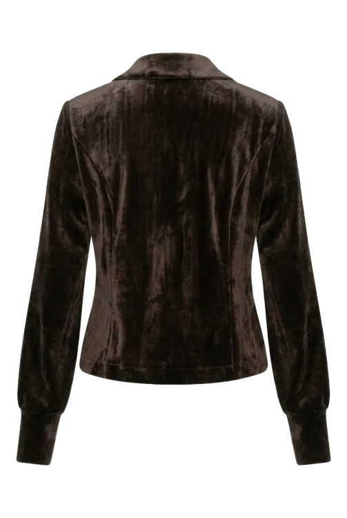 7870 - BLAZER LORA VELOUR - Choco