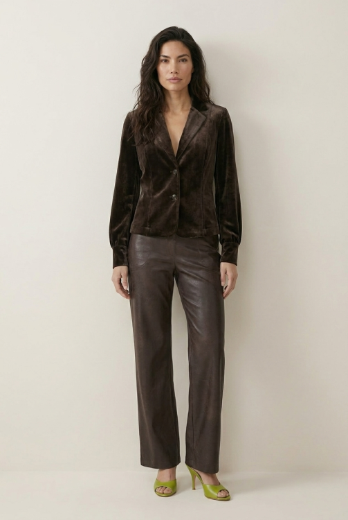 7870 - BLAZER LORA VELOUR - Choco
