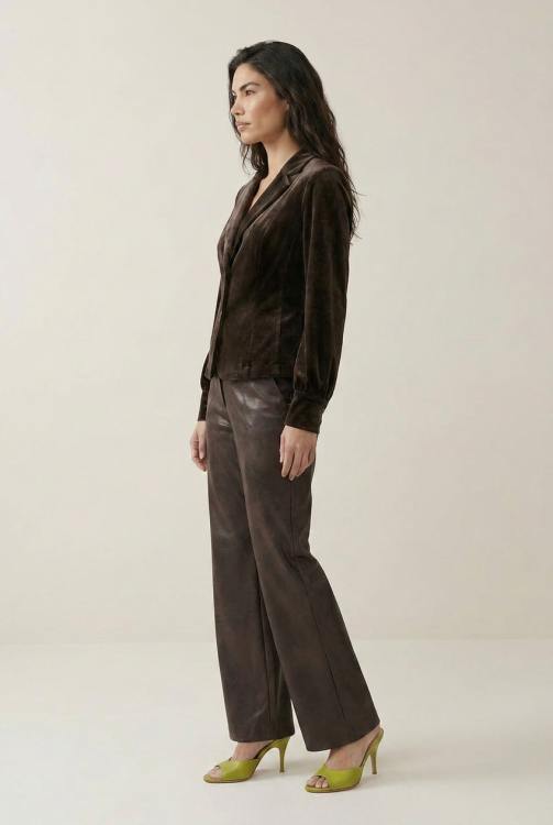 7870 - BLAZER LORA VELOUR - Choco