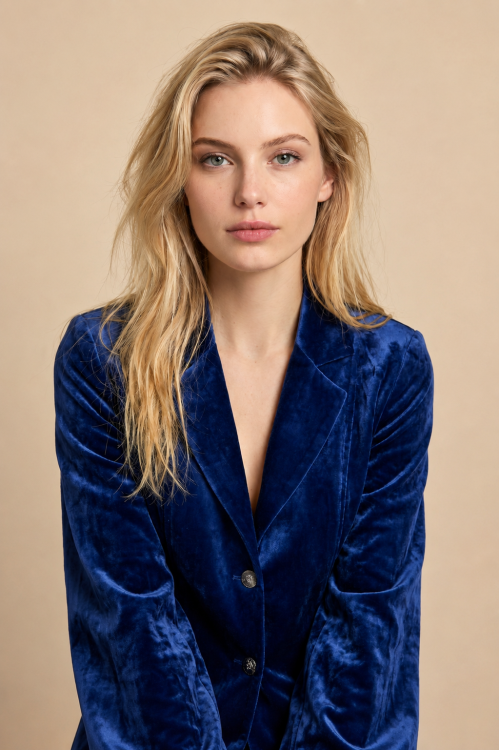7870 - BLAZER LORA VELOUR - Royal