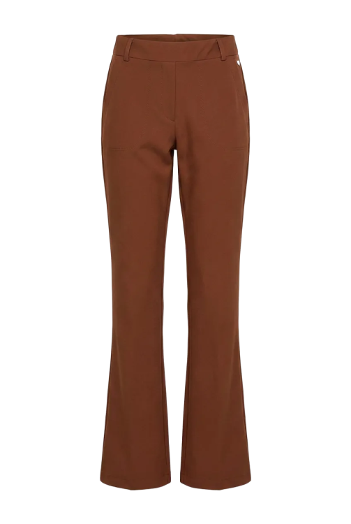 7914 - BROEK FLAIR B-STRETCH - Cognac