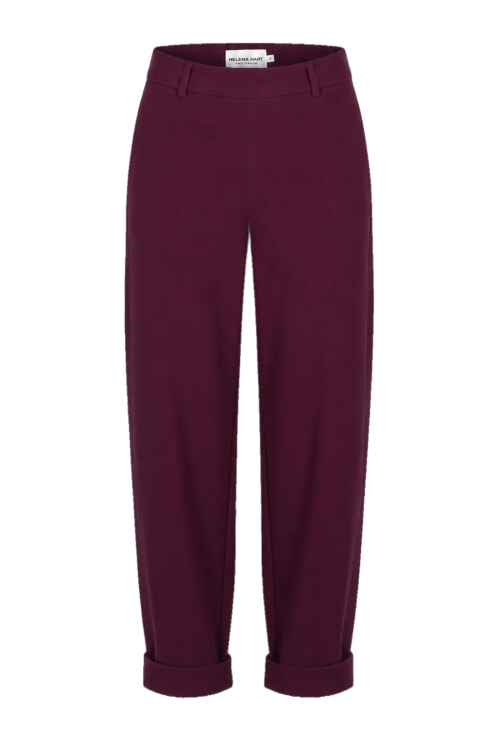 7715 - BROEK BALLO LANO UNI - Burgundy
