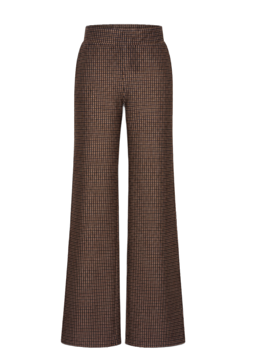 7829 - BROEK NOVA LANO TAPE  - Harris Tweed Choco