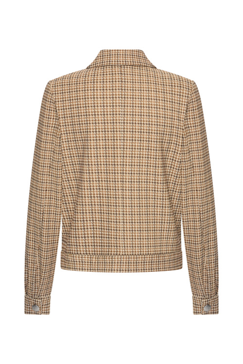 7843 - JACKET EMMY LANO LUREX RUIT - Higgens Ruit Sand