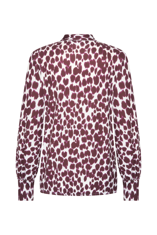 7884 - TOP JUSTIN PRINT - Tabby Burgundy