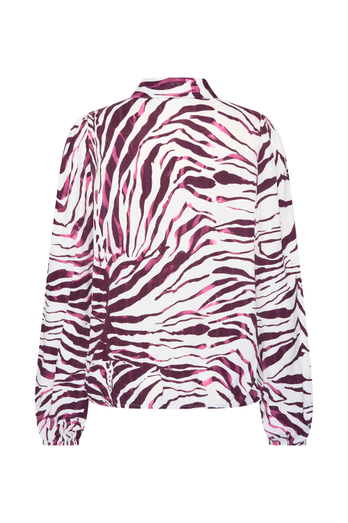 7887 - BLOUSE FARAH PRINT - Pet Burgundy