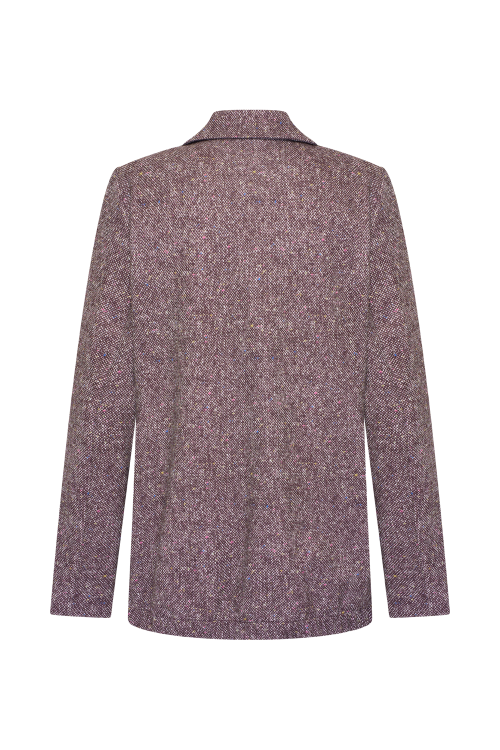 7839 - BLAZER NICK LANO LUREX - Donegal Tweet Burgundy