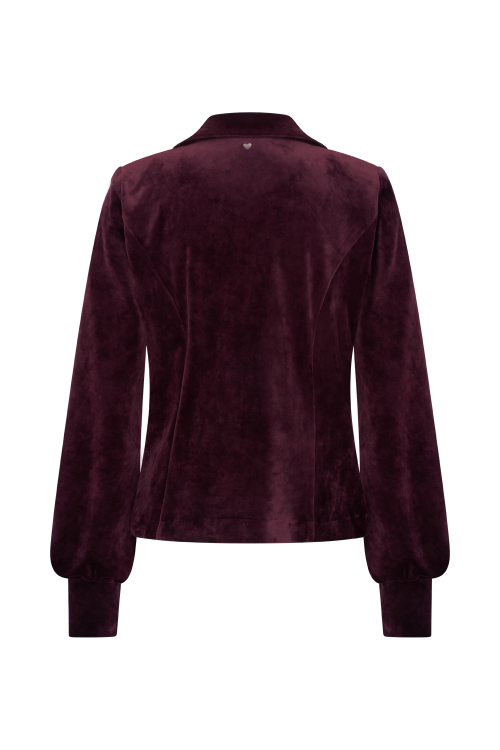 7870 - BLAZER LORA VELOUR - Burgundy