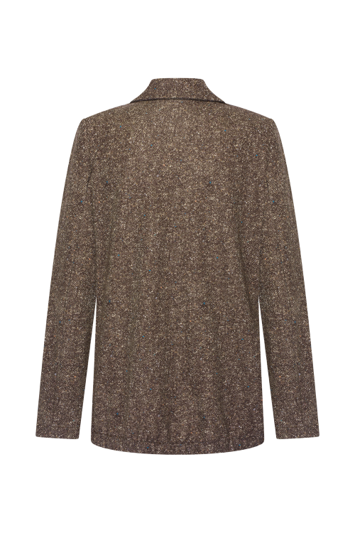7839 - BLAZER NICK LANO LUREX - Donegal Tweed Choco