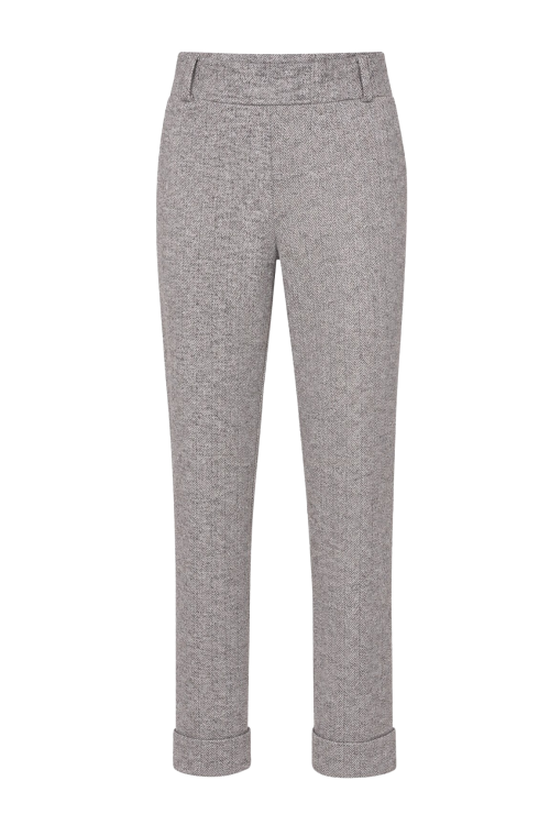 7906 - BROEK ZIGGY LANO LUREX - Visgraat Antra