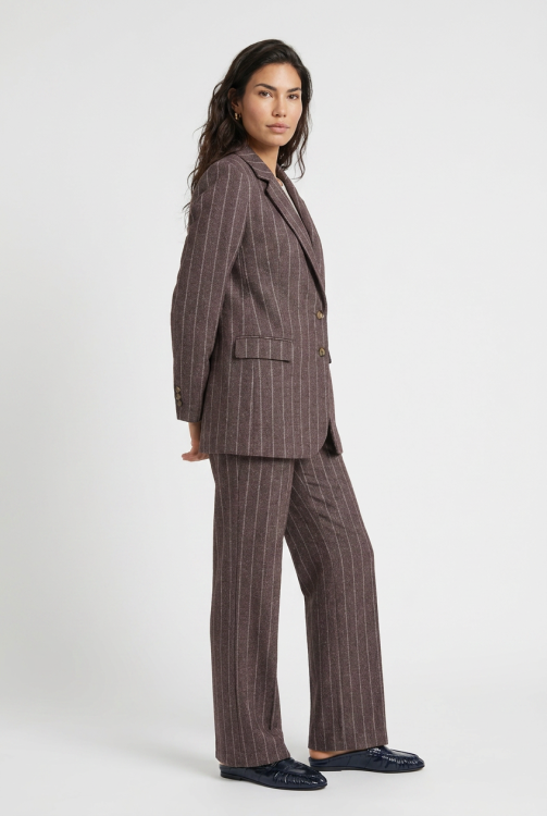 7950 - BLAZER FIX LANO PIQUE - Streep Clyde Choco