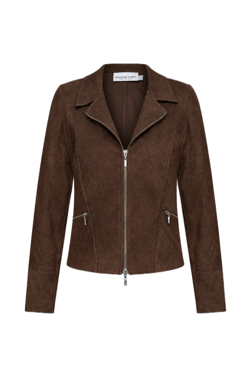 7288 - ZIPPER BIKER - Choco